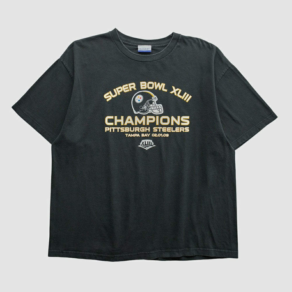 Pittsburgh Steelers Super Bowl XLIII Reebok 2009 T-shirt | NFL New