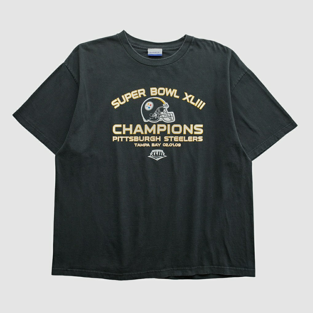 Pittsburgh Steelers Super Bowl XLIII Reebok 2009 T-shirt | NFL New