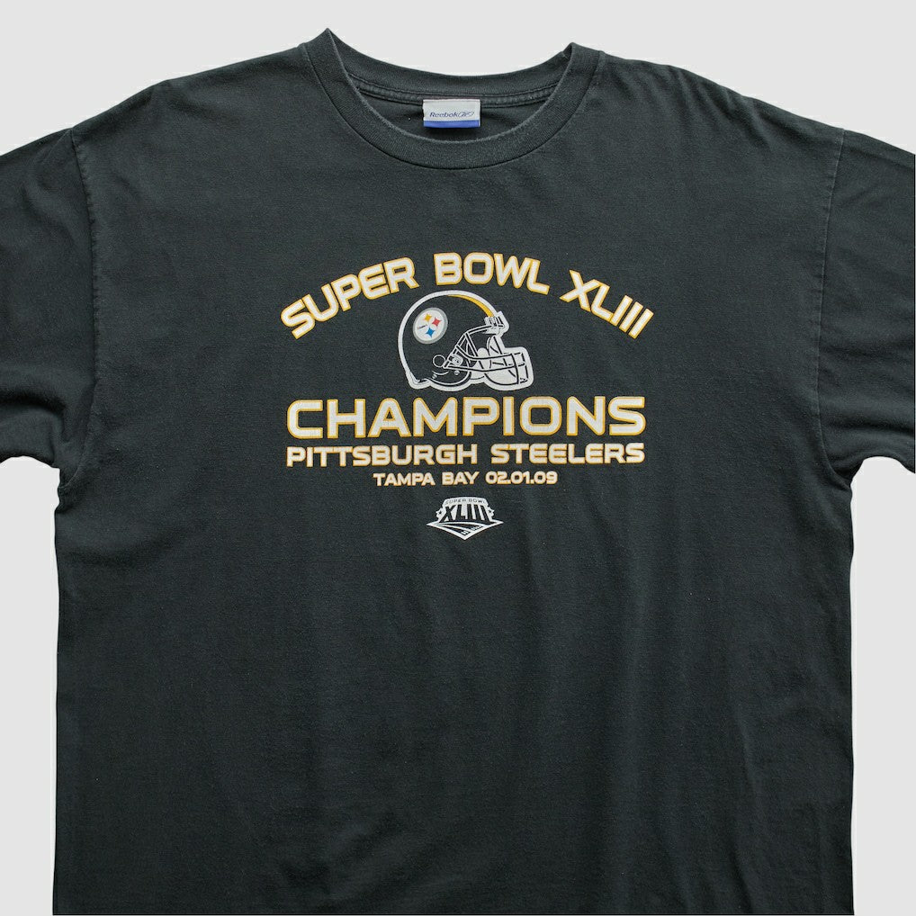 Pittsburgh Steelers Super Bowl XLIII Reebok 2009 T-shirt | NFL New