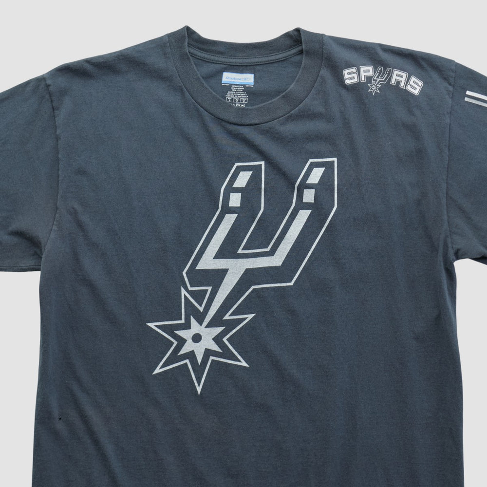Black San Antonio Spurs Reebok 2000s T-shirt | NBA