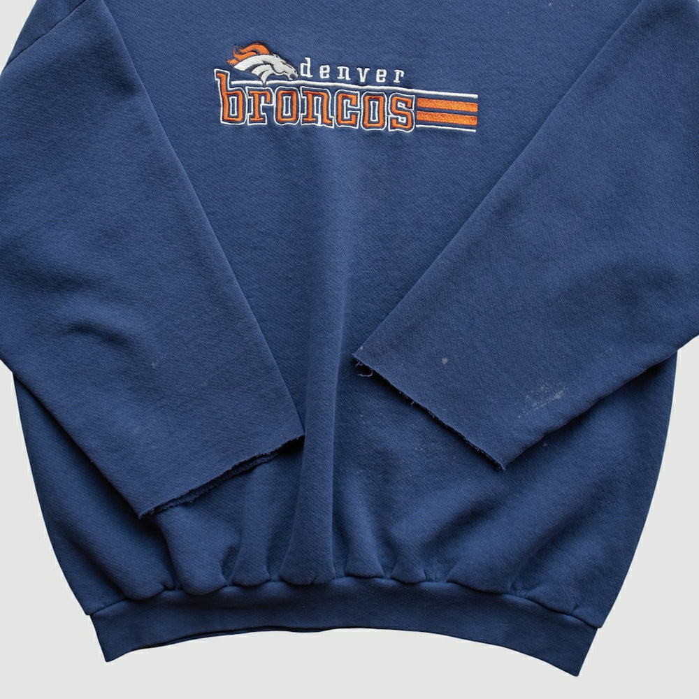 Denver Broncos Logo Athletic 90s Pullover Sweatshirt | NFL Discount