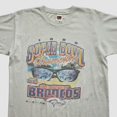 Denver Broncos Super Bowl XXXIII Fruit of The Loom 1998 T-shirt | NFL Outlet