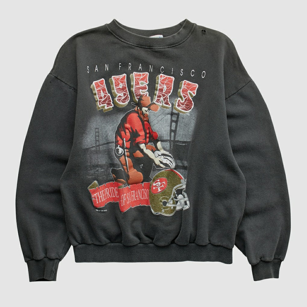 San Francisco 49ers All Out Fan 90s Pullover Sweatshirt | NFL US