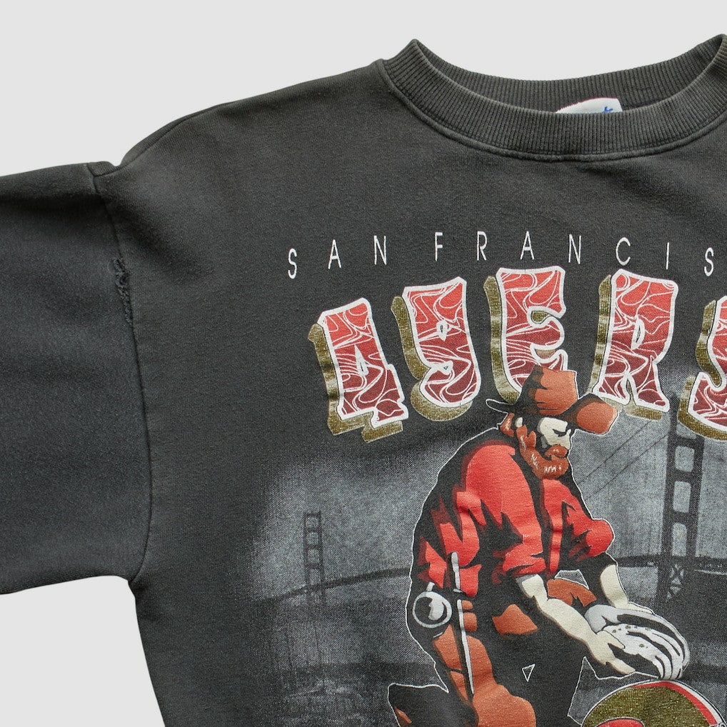 San Francisco 49ers All Out Fan 90s Pullover Sweatshirt | NFL US