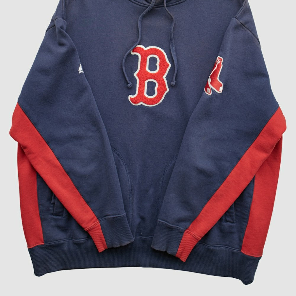 Boston Red Sox Majestic 2000s Hooded Pullover Sweatshirt - MLB Pullover
