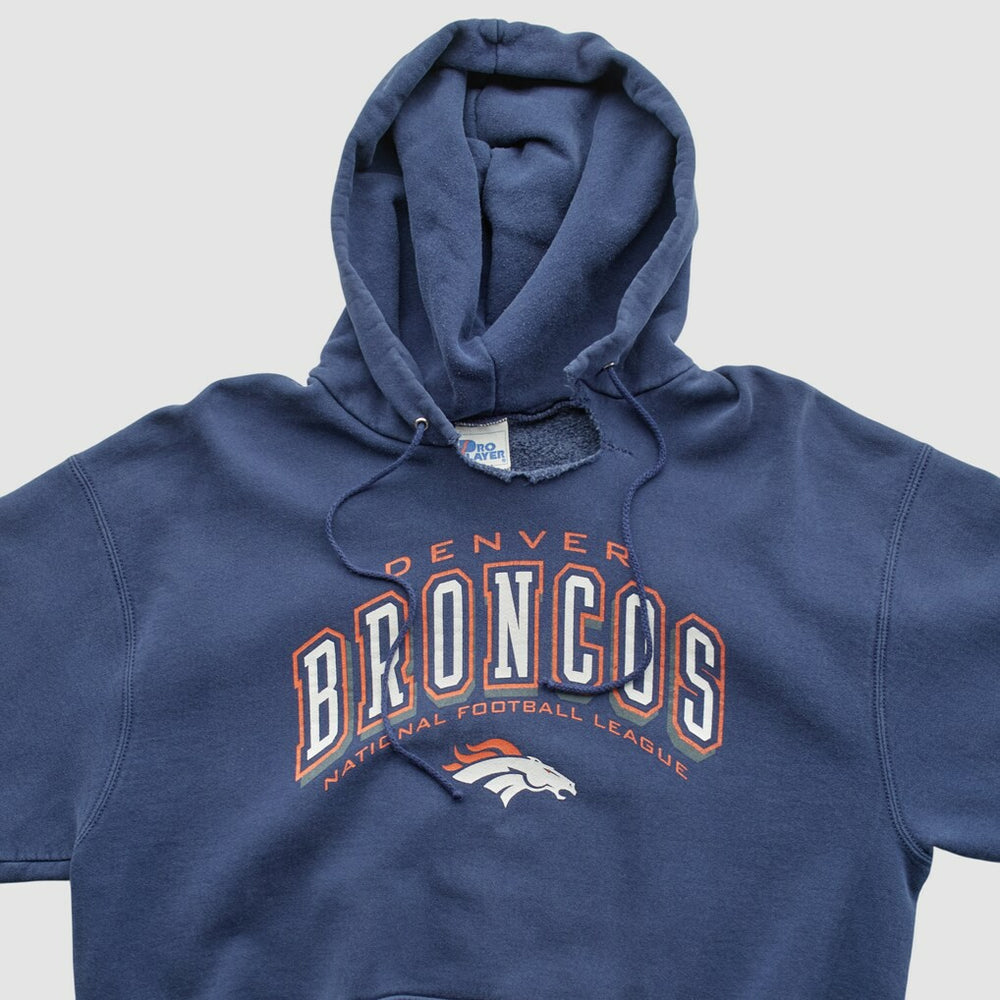 Denver Broncos Pro Player 90s Hooded Pullover Sweatshirt | NFL Hot