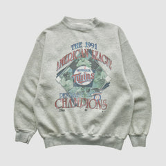 Minnesota Twins Salem Sportswear 1991 Pullover Sweatshirt - MLB Pullover