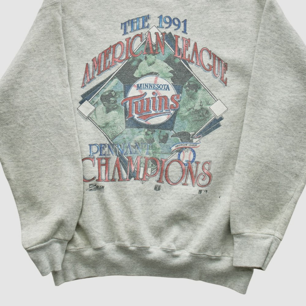 Minnesota Twins Salem Sportswear 1991 Pullover Sweatshirt - MLB Pullover