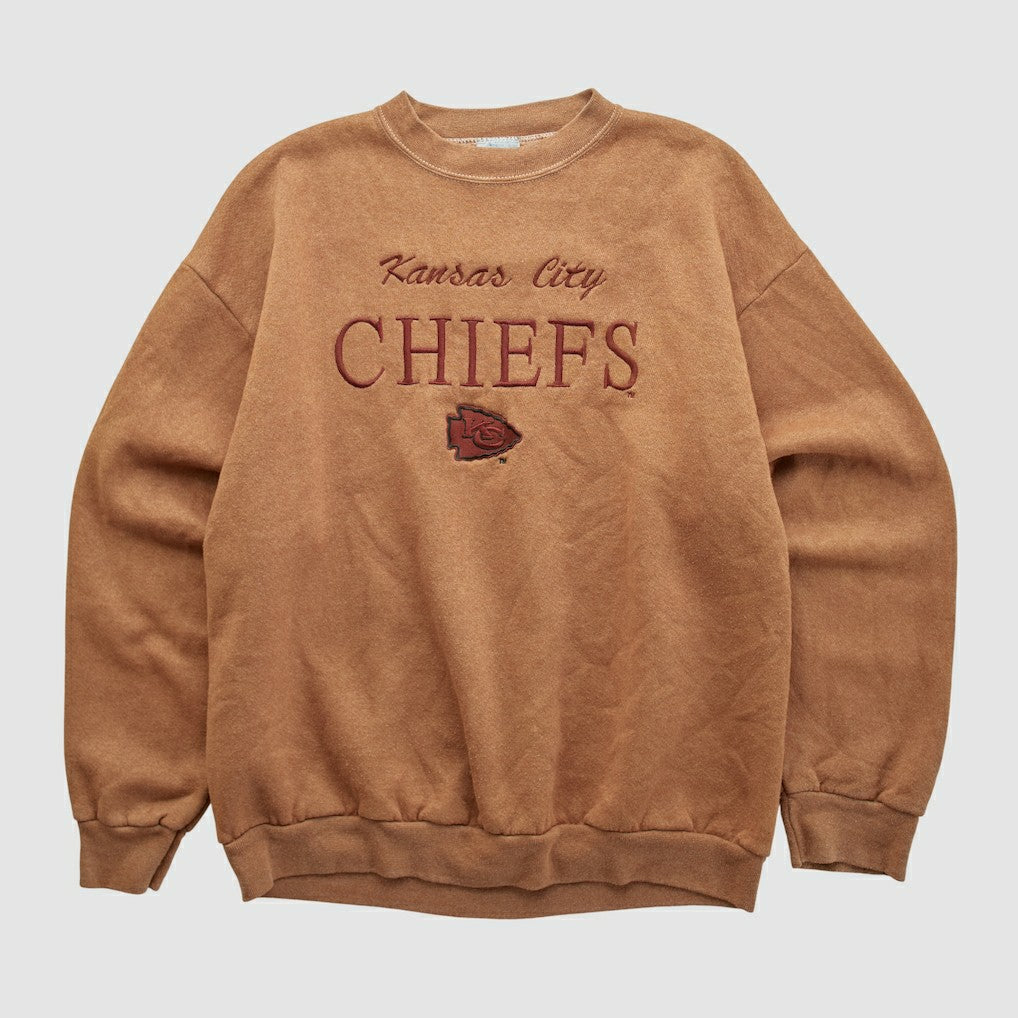 Kansas City Chiefs Logo 7 90s Pullover Sweatshirt | NFL New
