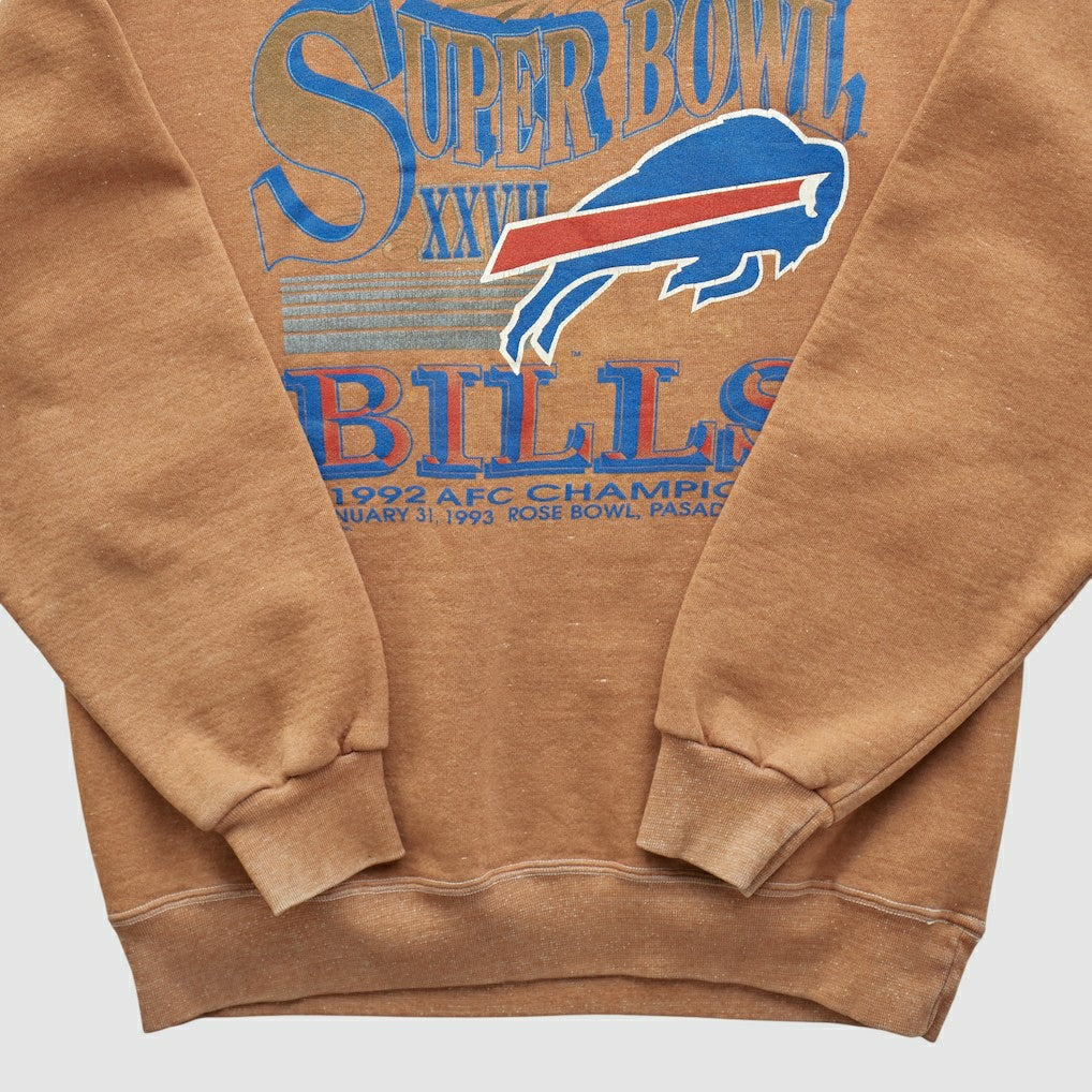 Buffalo Bills Super Bowl XXVII Trench 1992 Pullover Sweatshirt | NFL Outlet