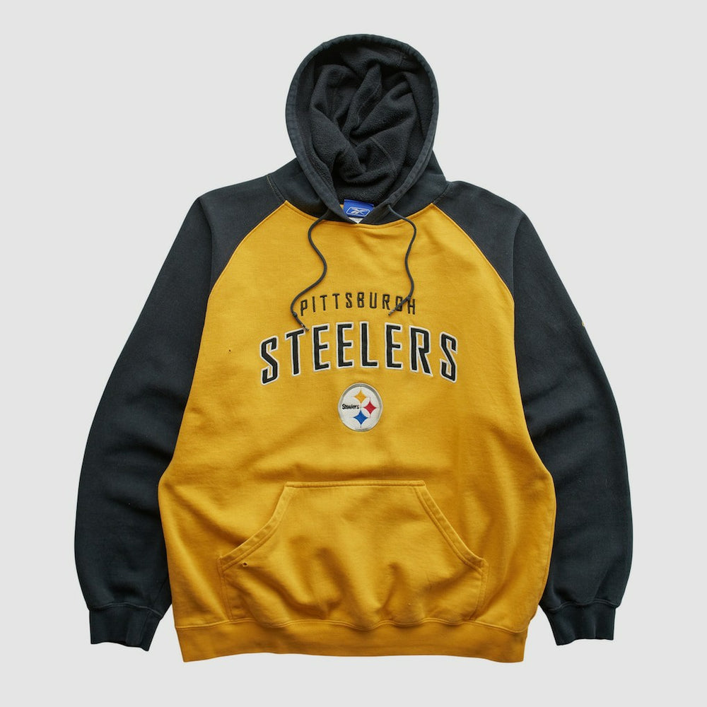 Pittsburgh Steelers Reebok 2000s Hooded Pullover Sweatshirt | NFL Outlet