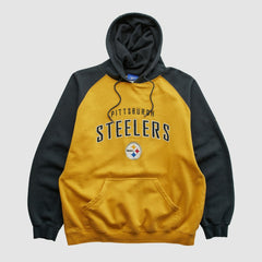 Pittsburgh Steelers Reebok 2000s Hooded Pullover Sweatshirt | NFL Outlet