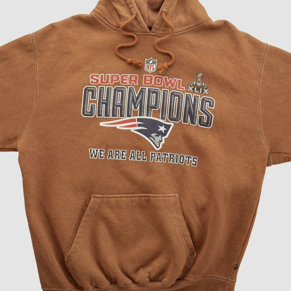 New England Patriots Super Bowl XLIX Pennant Sportswear 2015 Hooded Pullover Sweatshirt | NFL Online