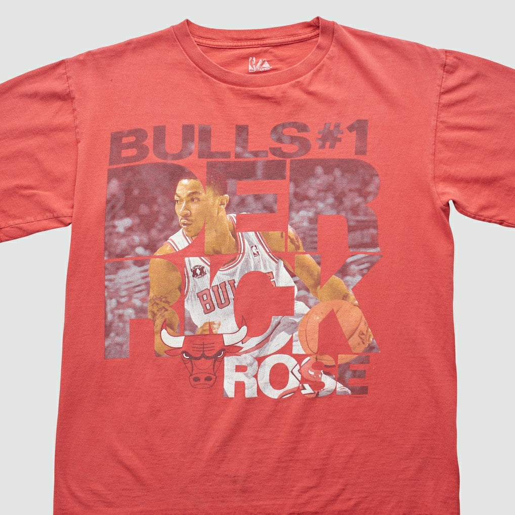 Red Chicago Bulls Majestic 2000s T-shirt sale | NBA