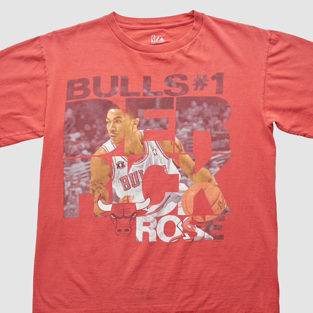 Red Chicago Bulls Majestic 2000s T-shirt sale | NBA