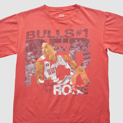 Red Chicago Bulls Majestic 2000s T-shirt sale | NBA