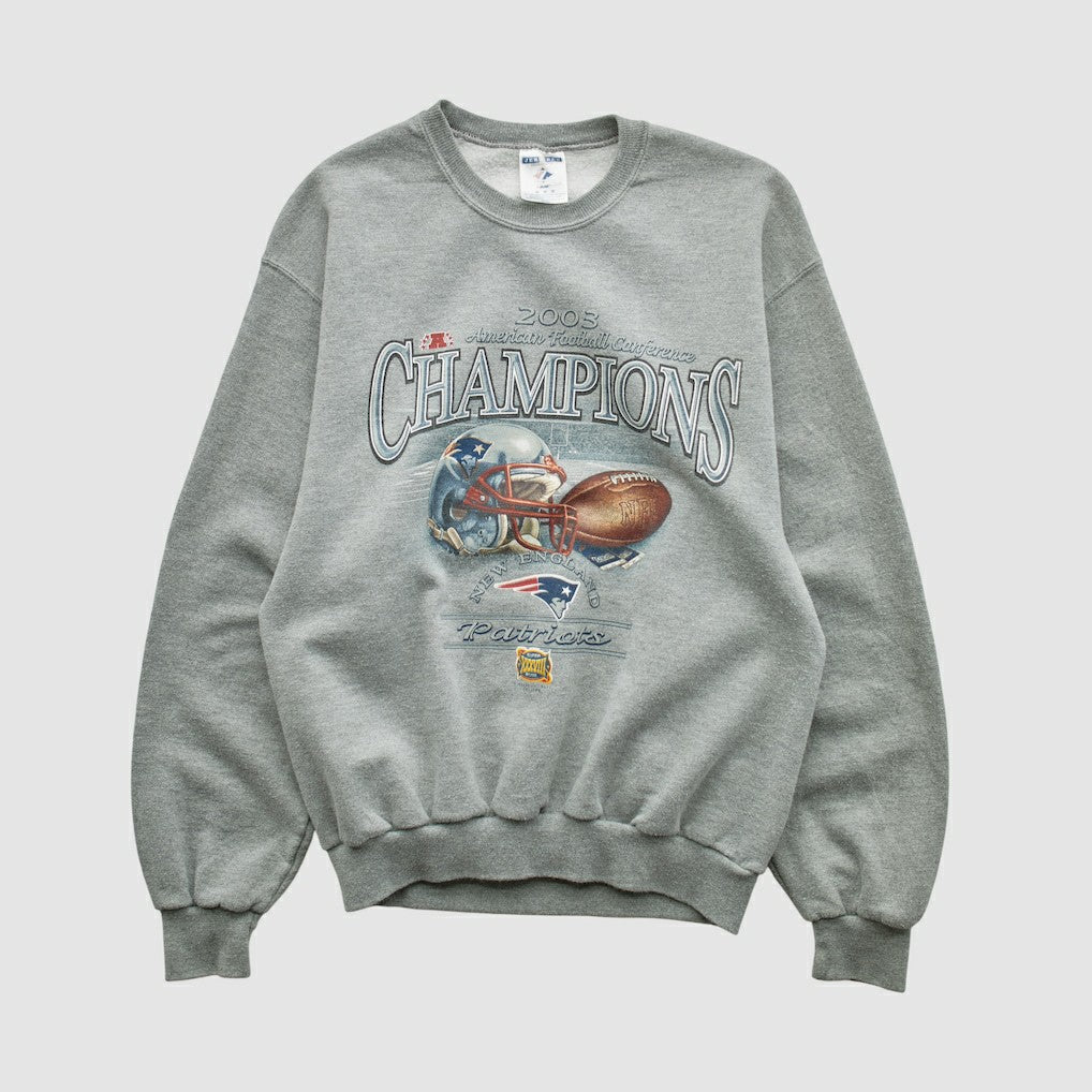 New England Patriots American Football Conference Jerzees 2003 Pullover Sweatshirt | NFL Discount