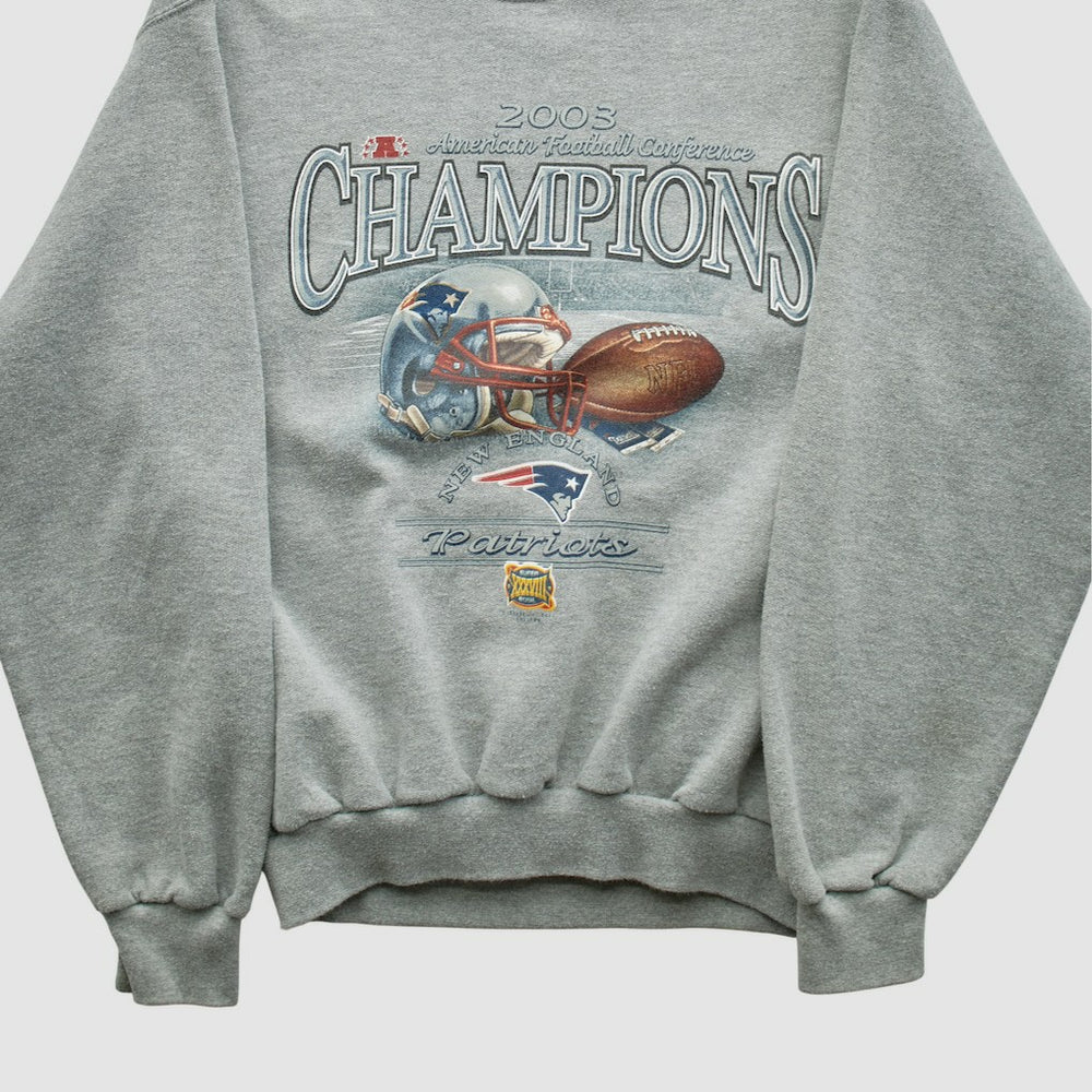 New England Patriots American Football Conference Jerzees 2003 Pullover Sweatshirt | NFL Discount
