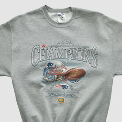 New England Patriots American Football Conference Jerzees 2003 Pullover Sweatshirt | NFL Discount