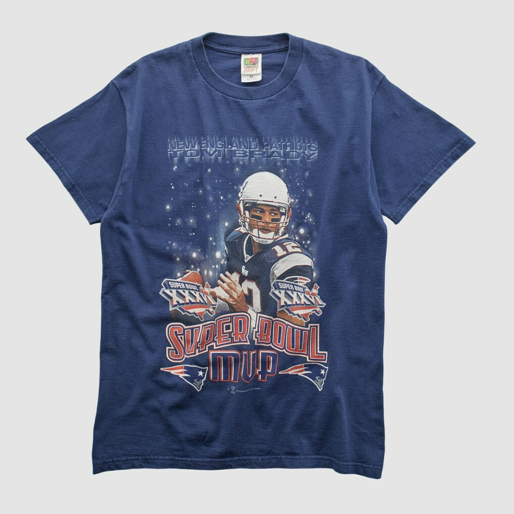 New England Patriots Super Bowl MVP Fruit of The Loom 2002 T-shirt | NFL Hot