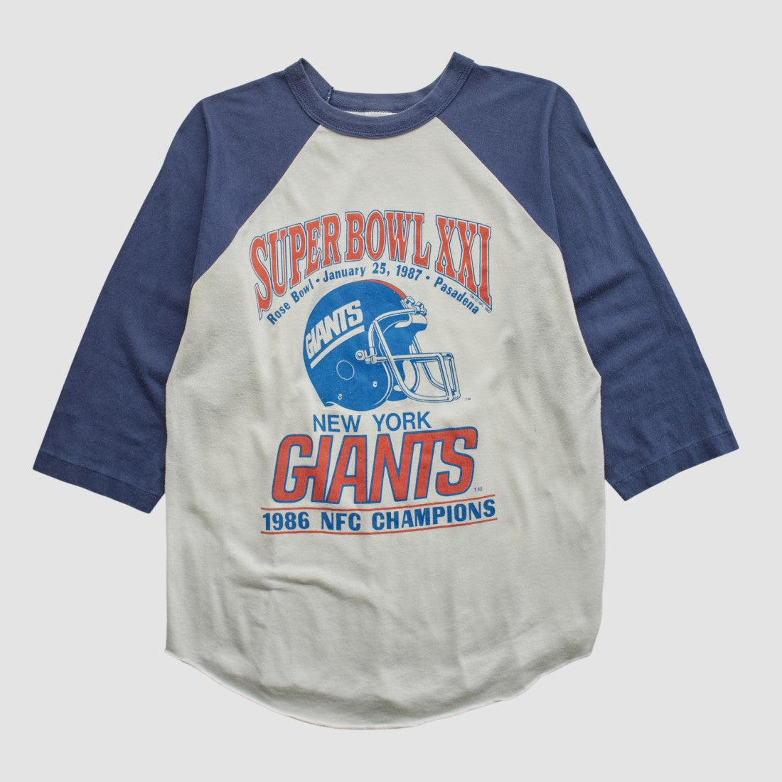 New York Giants Super Bowl XXI Trench 1986 T-shirt | NFL Sale