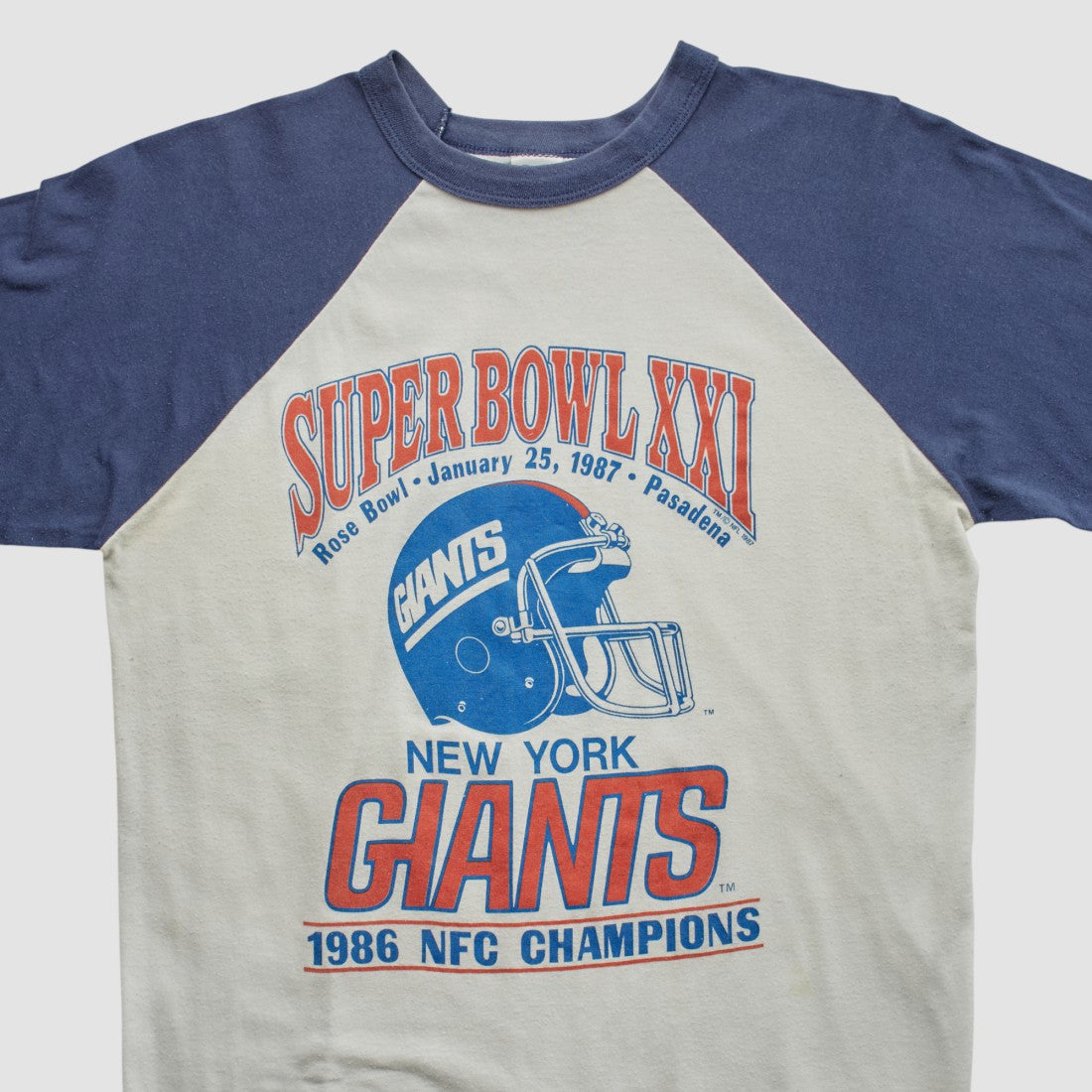 New York Giants Super Bowl XXI Trench 1986 T-shirt | NFL Sale