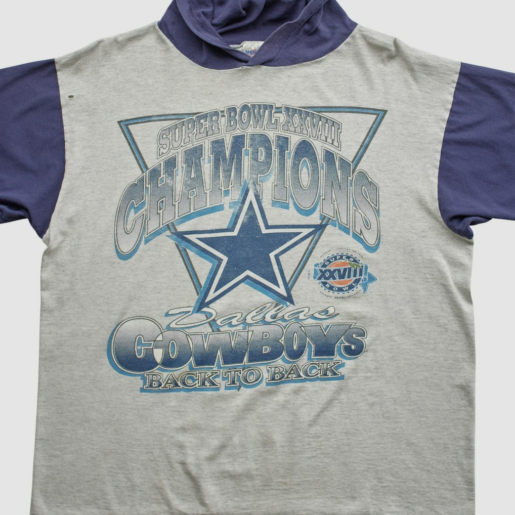 Dallas Cowboys Super Bowl XXVIII Mendez Sportswear 1994 Hooded T-shirt | NFL Outlet