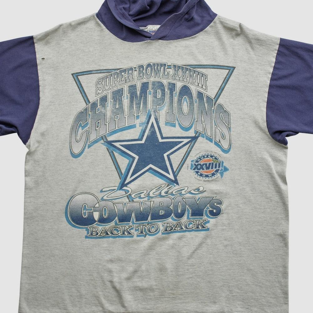 Dallas Cowboys Super Bowl XXVIII Mendez Sportswear 1994 Hooded T-shirt | NFL Outlet