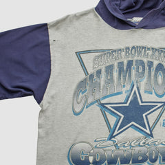Dallas Cowboys Super Bowl XXVIII Mendez Sportswear 1994 Hooded T-shirt | NFL Outlet