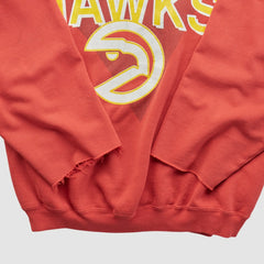 Red Atlanta Hawks Hanes 90s Pullover Sweatshirt | NBA
