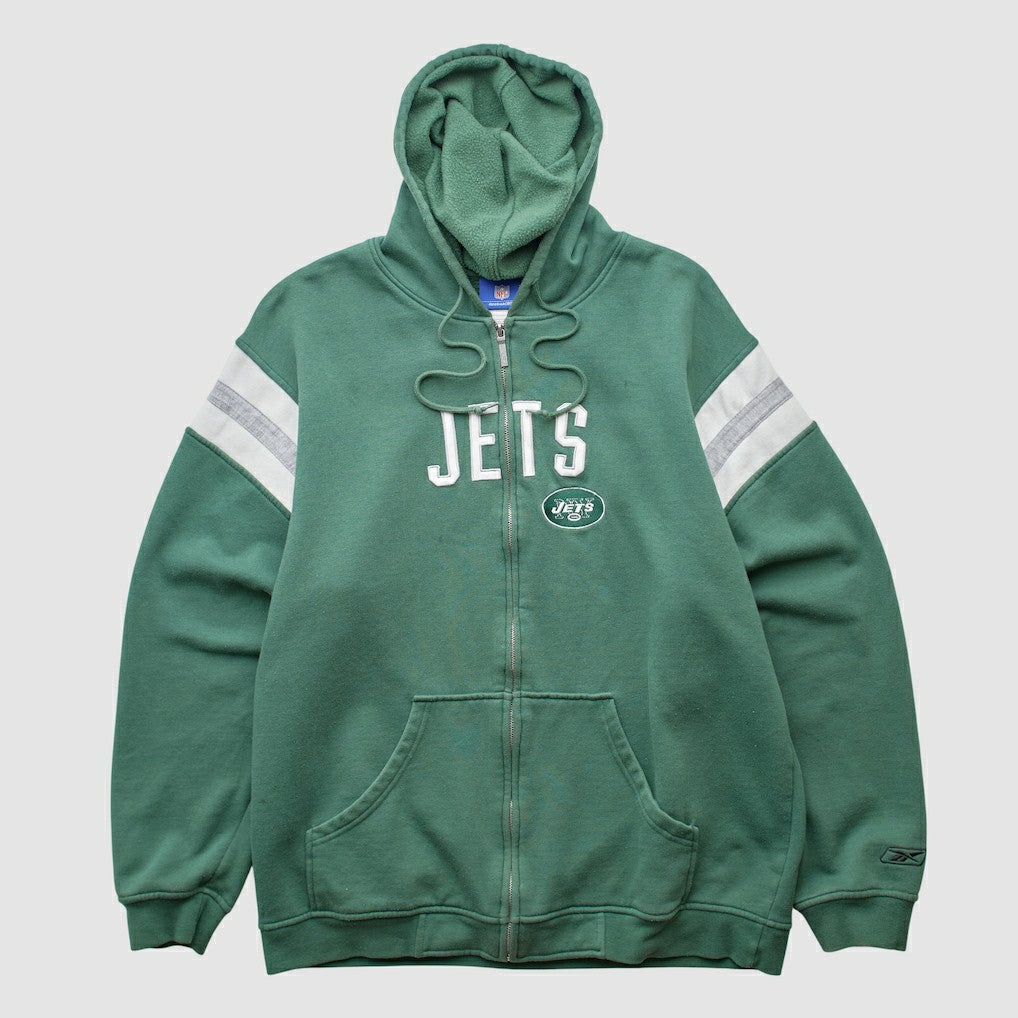 New York Jets Reebok 2000s Hooded Full Zip Sweatshirt | NFL Outlet