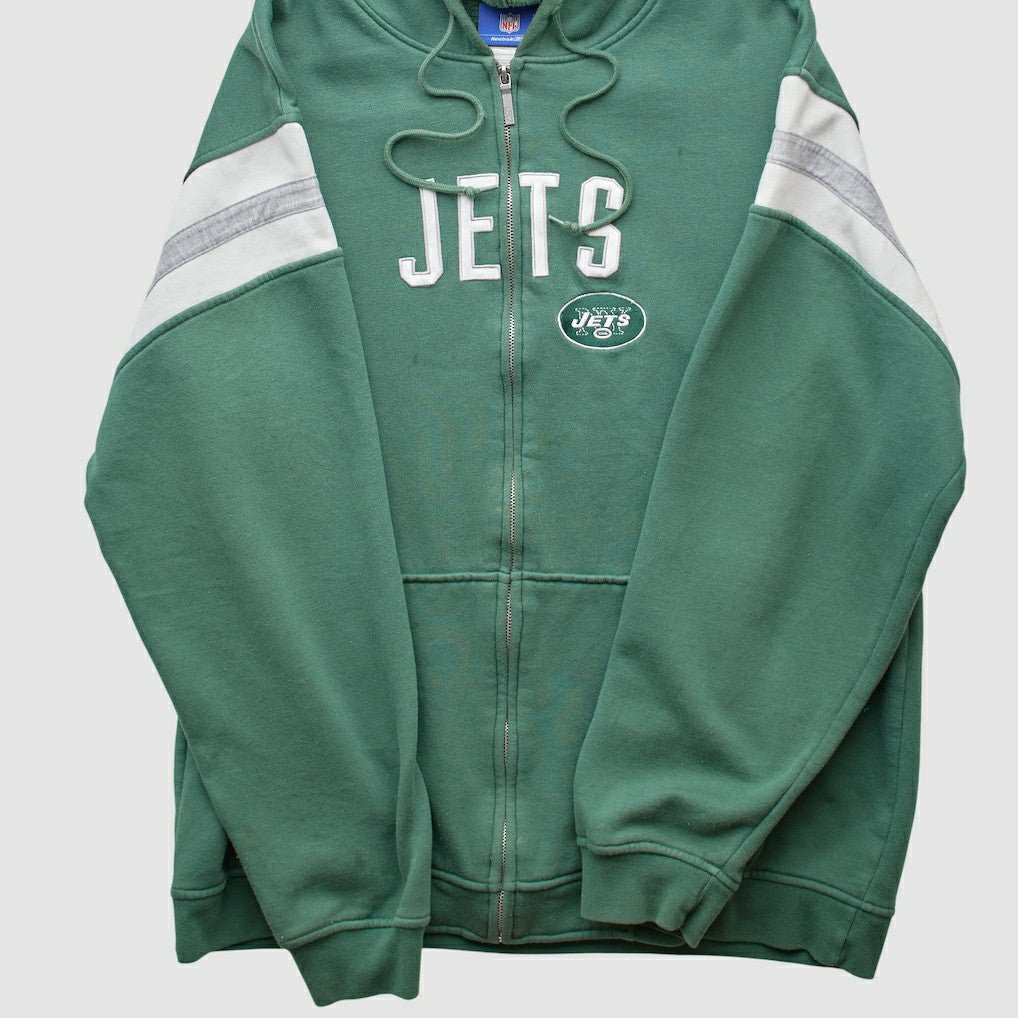New York Jets Reebok 2000s Hooded Full Zip Sweatshirt | NFL Outlet