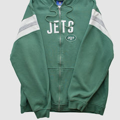 New York Jets Reebok 2000s Hooded Full Zip Sweatshirt | NFL Outlet