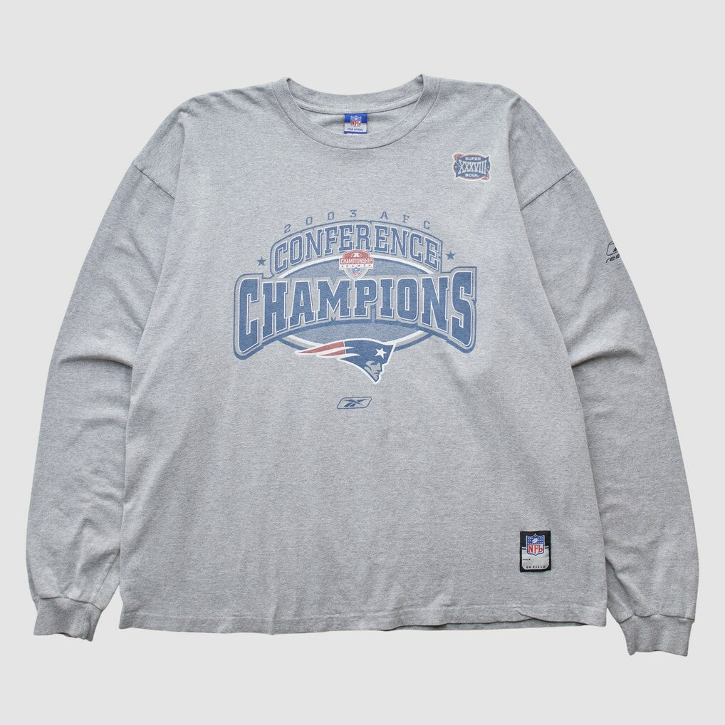 New England Patriots Reebok 2003 Long Sleeve T-shirt | NFL Outlet