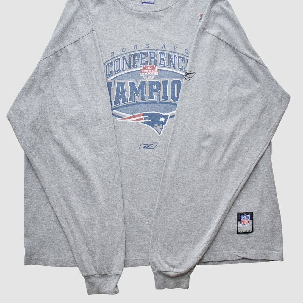 New England Patriots Reebok 2003 Long Sleeve T-shirt | NFL Outlet