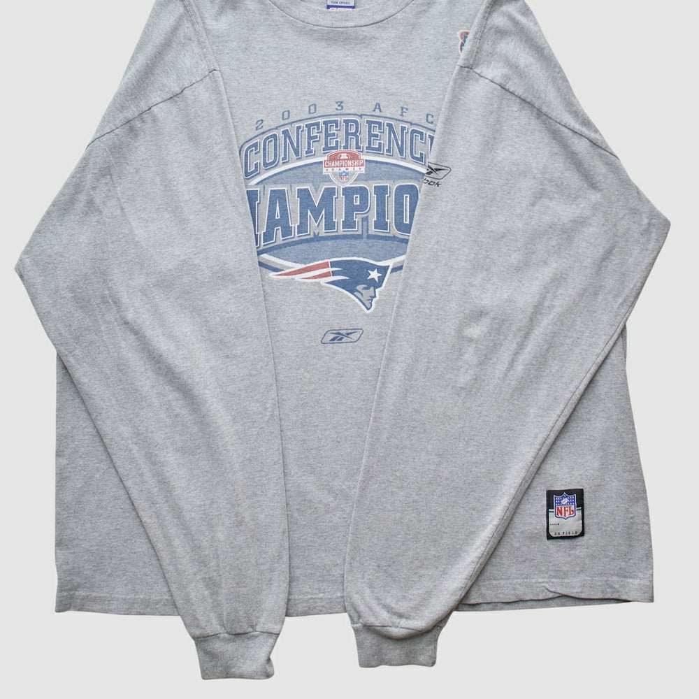 New England Patriots Reebok 2003 Long Sleeve T-shirt | NFL Outlet