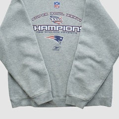 New England Patriots Super Bowl XXXVI Fruit of The Loom 2002 Pullover Sweatshirt | NFL Near me