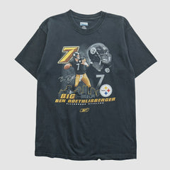 Pittsburgh Steelers Ben Roethlisberger Reebok 2000s T-shirt | NFL On sale