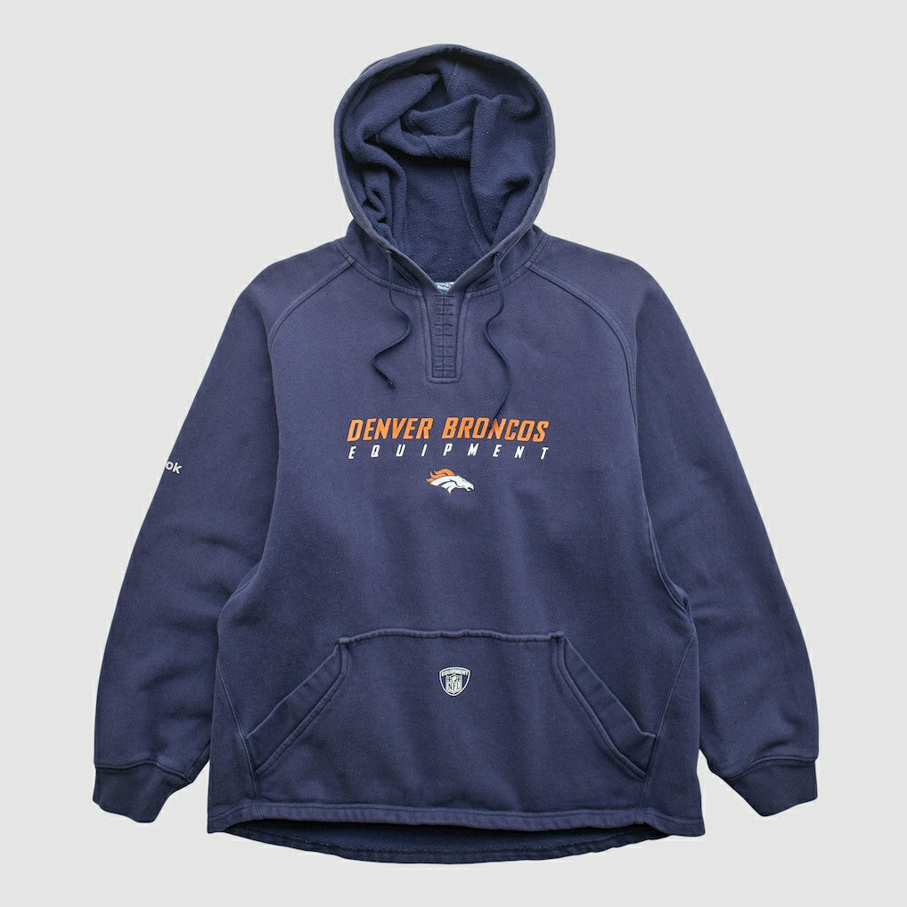 Denver Broncos Reebok 2000s Hooded Pullover Sweatshirt | NFL Discount