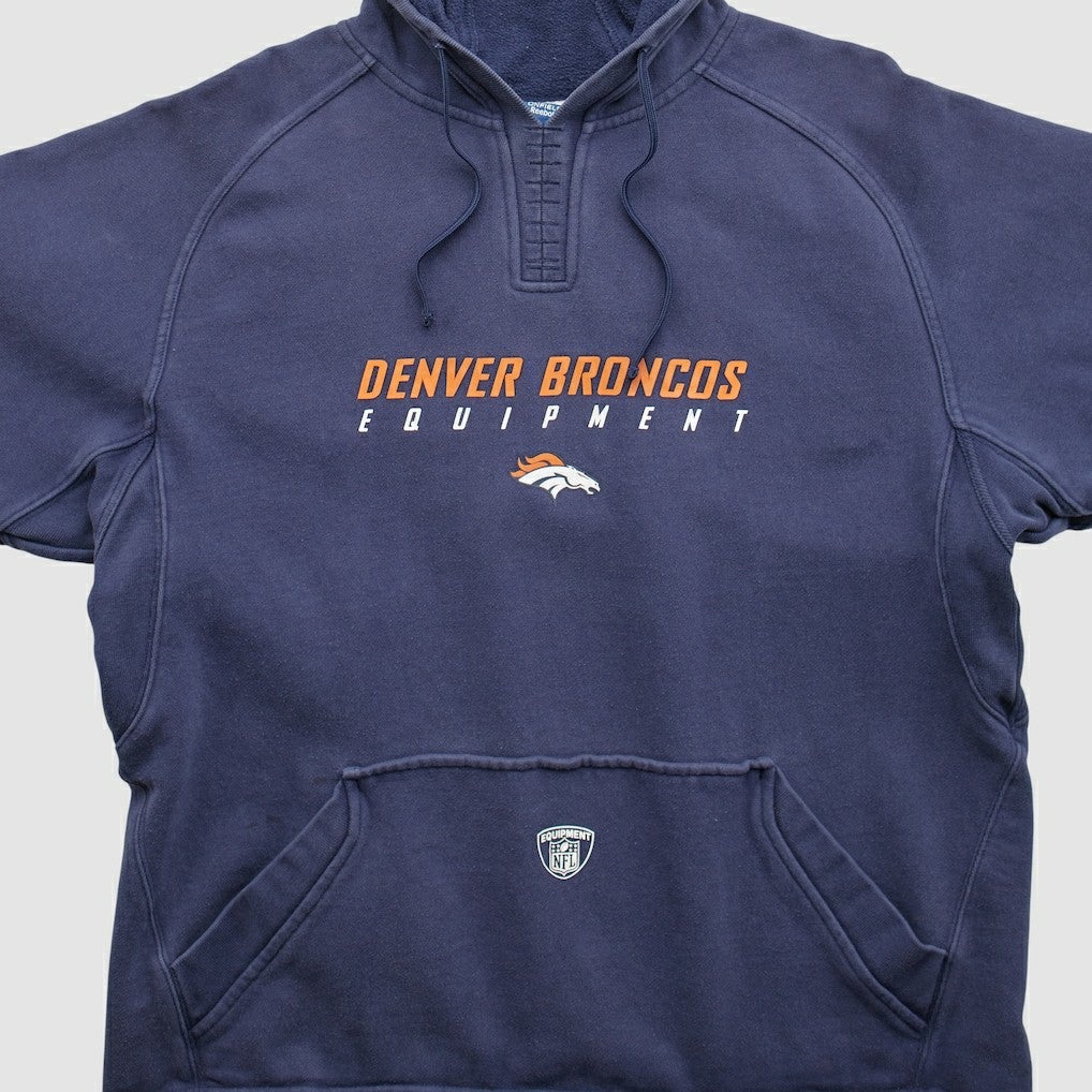 Denver Broncos Reebok 2000s Hooded Pullover Sweatshirt | NFL Discount