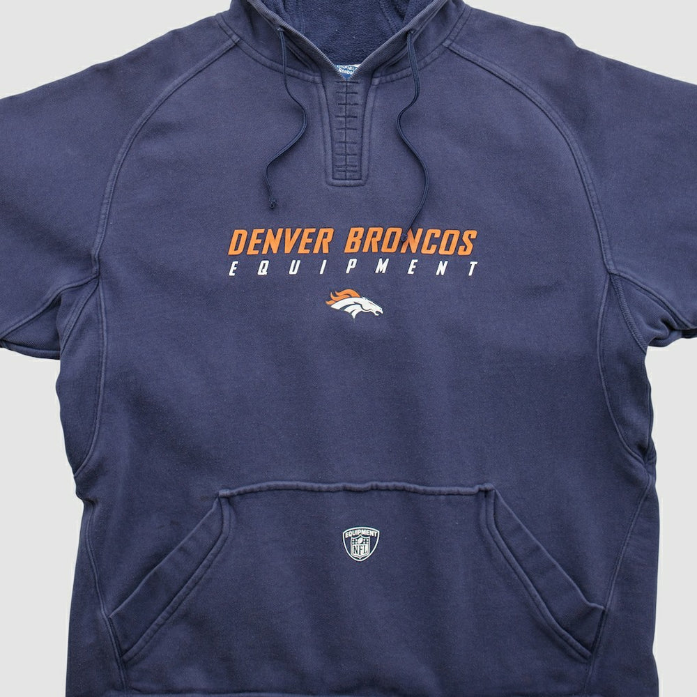 Denver Broncos Reebok 2000s Hooded Pullover Sweatshirt | NFL Discount