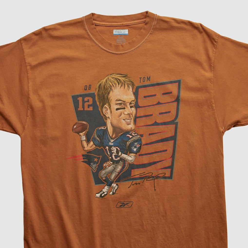 New England Patriots Tom Brady Reebok 2000s T-shirt | NFL On sale