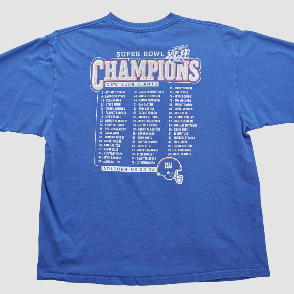 New York Giants Reebok 2008 T-shirt | NFL Discount