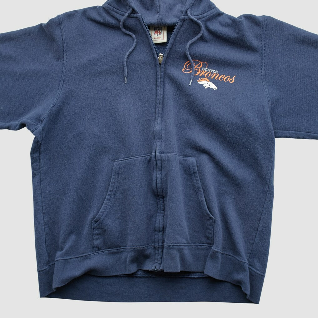 Denver Broncos NFL 2000s Hooded Full Zip Sweatshirt | NFL Discount