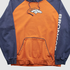 Denver Broncos Reebok 2000s Hooded Pullover Sweatshirt | NFL Outlet