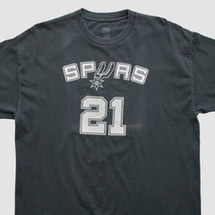 Black San Antonio Spurs NBA 2000s T-shirt | NBA