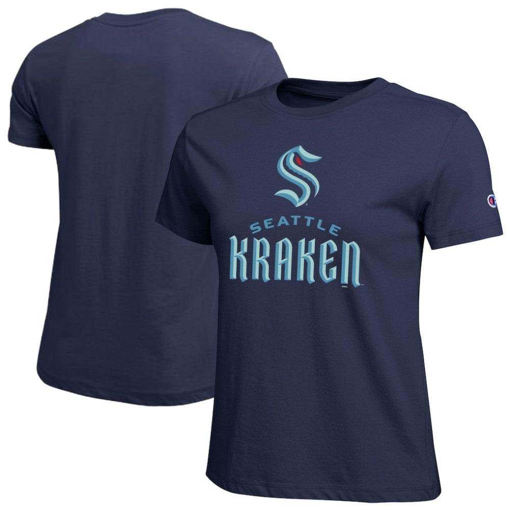Seattle Kraken Champion Women's Wordmark Lockup T-Shirt -  NHL T-shirts