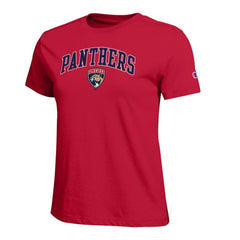 Florida Panthers Champion Women's Arch Mascot Logo T-Shirt -  NHL T-shirts