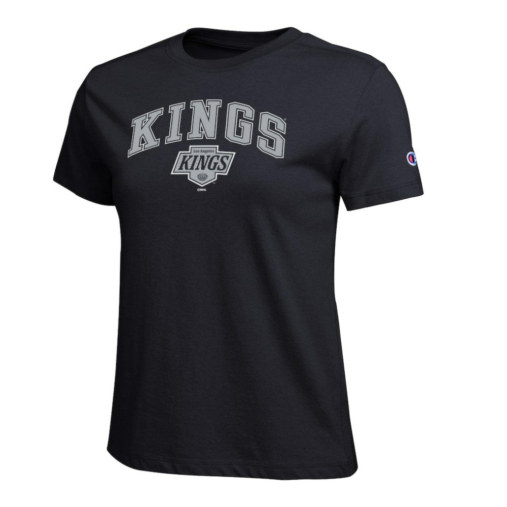 Los Angeles Kings Champion Women's Arch Mascot Logo T-Shirt -  NHL T-shirts