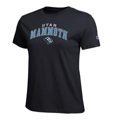Utah Mammoth Champion Women's Arch Mascot Logo T-Shirt -  NHL T-shirts